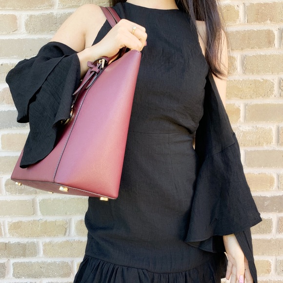 Gaby’sBags👜💕 Michael Kors Tote + wallet merlot - Picture 5 of 8